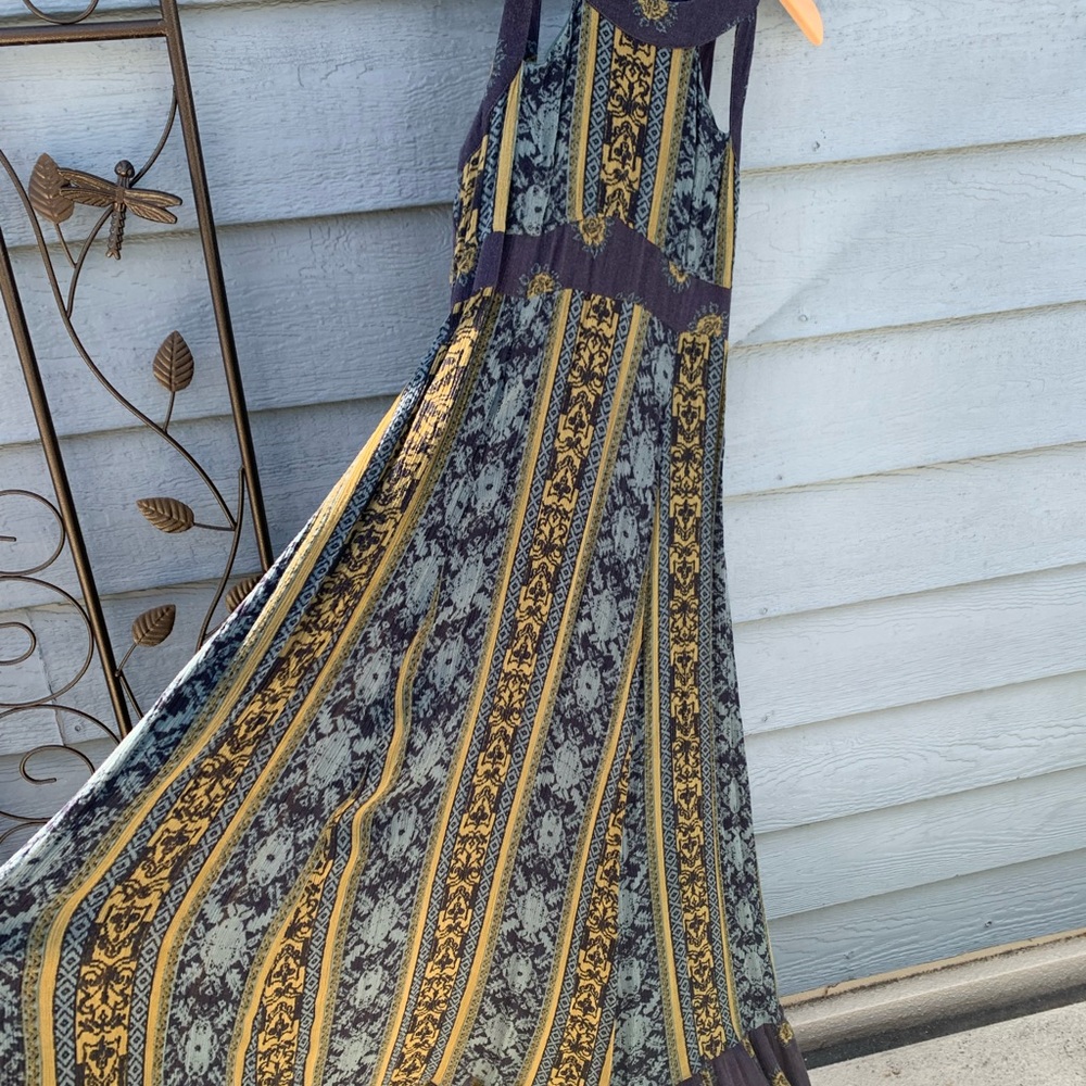 Free People Long Flowy Boho Dress